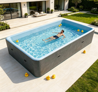 Canapé gonflable géant portable en PVC DWF pour piscine, chaise longue de bain profond pour adultes et enfants, pour l'extérieur