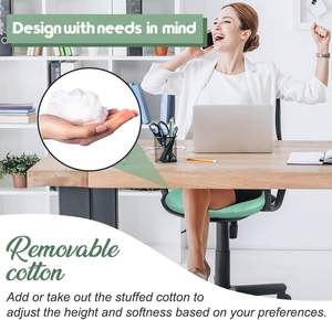 Cojín de Asiento Cuadrado Ergonómico, Tela Ligera y Duradera, Plegable y Portátil, Verde, 43x43cm, MAKE WAVES, para Viajes y Uso en el Hogar, Alivia la Presión - Product Image 4