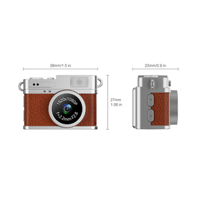 Retro Mini kỹ thuật số Keychain Máy ảnh nhỏ bodycam 1080p HD video 0.96 "IPS màn hình Pocket Recorder cho du lịch nghiên cứu Quà Tặng - Product Image 2