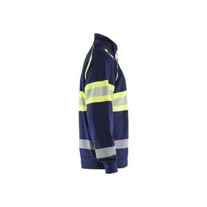 BLAKLADER - 355111588933XS Pull haute visibilité Bleu marine/jaune-EAN 7330509838631 HI-VIS WORKWEAR - Product Image 4