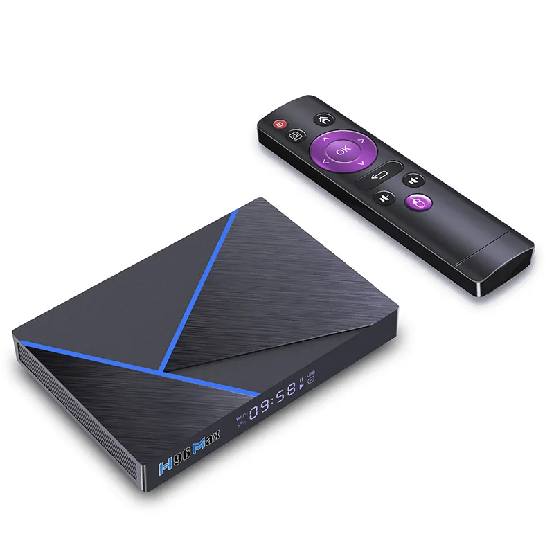 Tv Box Pintar Android 12.0 H96 MAX V56 RK3566 8G 64G 3D 8K Pemutar Media OTT Box dari Pabrik