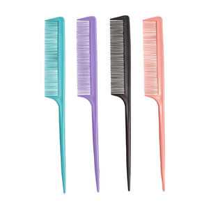 Herramienta <span class=keywords><strong>de</strong></span> salón <span class=keywords><strong>de</strong></span> peluquería, peine <span class=keywords><strong>de</strong></span> PP con mango para recoger el pelo, distribución <span class=keywords><strong>de</strong></span> cabello, cola puntiaguda, corte <span class=keywords><strong>de</strong></span> carbono, peine <span class=keywords><strong>de</strong></span> cola <span class=keywords><strong>de</strong></span> rata - Product Image 1