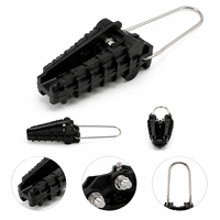 Pince de suspension haute résistance résistante aux intempéries pour câbles à fibres optiques et câbles de branchement, installation aérienne FTTH