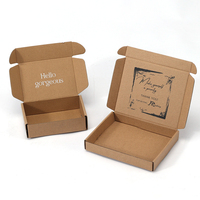 Flexographie personnalisée réutilisable Boîte postale ondulée kraft Boîte postale d'expédition en carton avec intercalaires