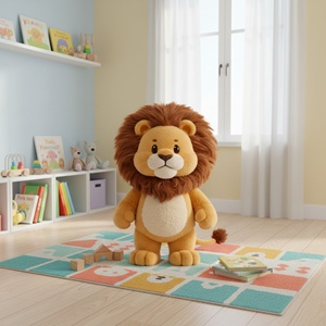 Jouet en peluche rembourré en coton PP personnalisé, vente en gros, poupée animale en peluche douce, adapté aux cadeaux d'affaires - Product Image 5