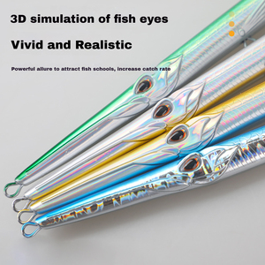 Señuelo de Pesca Articulado de 3 Segmentos, 32g, 27cm, Tipo <span class=keywords><strong>Needlefish</strong></span>, Hundimiento Rápido, Forma de S, para Agua Salada - Product Image 5