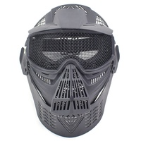 Action Union Masques complets tactiques en maille d'acier Bouclier de protection Masqueur complet pour le jeu CS en plein air