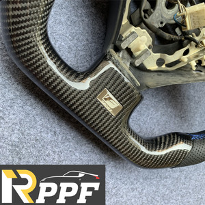 RPPF <strong>Best</strong> Quality Carbon Fiber &amp; Leather Sports <strong>Steering</strong> Wheel with Red Line at Top for Lexus GS300 - Product Image 4