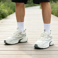 Chaussures décontractées pour hommes, élégantes, avec panneaux contrastés, coussinets confortables, sur mesure, à semelle épaisse, tendance