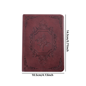 IMODA cancelleria A6 rosso marrone in pelle PU Notebook per gli studenti Vintage portatile foderato di carta spessa giornale scuola forniture per ufficio - Product Image 6