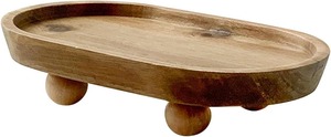 Plateau à <span class=keywords><strong>savon</strong></span> ovale <span class=keywords><strong>en</strong></span> <span class=keywords><strong>bois</strong></span> d'acacia de style ferme moderne, socle <span class=keywords><strong>en</strong></span> <span class=keywords><strong>bois</strong></span> pour service ou vanité - Product Image 3