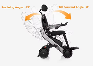 Fauteuil roulant électrique tout-terrain autonome <span class=keywords><strong>XSTO</strong></span> X12 à guidage laser entièrement automatique pour la montée d'escaliers, avec fonction de levage automatique - Product Image 2