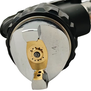 Pistolet de peinture HVLP, buse de 1,4 mm, alimentation par gravité, aluminium, OEM, pour usage domestique et automobile - Product Image 4