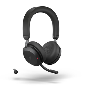 Pour <span class=keywords><strong>casque</strong></span> sans fil <span class=keywords><strong>Jabra</strong></span> Evolve2 75MS avec microphone USB-A/USB-C avec/sans station de charge - Product Image 1