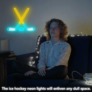 Hockey Neon Sign LED dimmable USB powered ambient <b>light</b> store <b>window</b> decoration <b>light</b> street indicator <b>light</b> landscape <b>light</b> 5v - Product Image 5