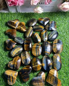 Piedra de Ojo de Tigre Azul Natural de Alta Calidad, Tallada a Mano, Ovalada, para Sanación y Decoración del Hogar con Feng Shui - Product Image 4