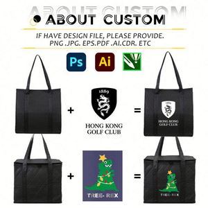 Custom Non Woven Food <b>Delivery</b> <b>Thermal</b> Reusable Tote Aluminum Foil Insulated Grocery <b>Bag</b> With Logo - Product Image 2