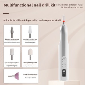 Taladro de Uñas Inalámbrico Profesional para Remover la Capa de Queratina, Equipo de Manicura para Uso Doméstico - Product Image 6