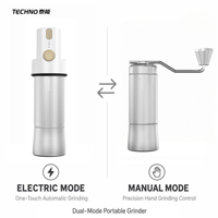 Vente directe d'usine, moulin à café 2 en 1, meule conique SUS420 de 40 mm, 36 réglages ajustables, moulin à café portable pour expresso
