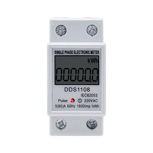 Medidor de Energia Elétrica Digital Monofásico de Trilho DIN 220V AC DDS1108 - Product Image 4