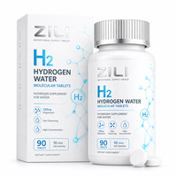 Comprimés d'hydrogène moléculaire H2 12PPM, dissolution rapide pour l'eau potable, améliorateur d'eau antioxydante, 90 comprimés, prise en charge de la marque privée