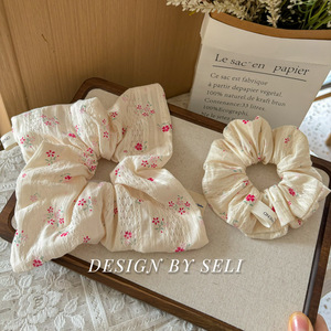 YANYE nuovo arrivo Big Brand Juliet fiori romantici francesi sciarpa quadrata tessuto per capelli cravatte elastici fasce - Product Image 4