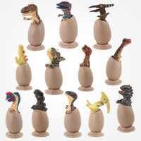 Modelo de Dinosaurio Realista Sólido, Juego de Huevos para Incubar, Juguete de Tiranosaurio Rex, Velociraptor, Espinosaurio, Figura de Fósil, Regalo Educativo, Material de PVC