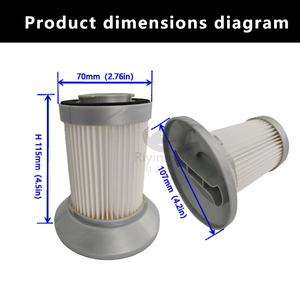 ไส้กรอง HEPA สำหรับเครื่องดูดฝุ่น Bissellss <span class=keywords><strong>Zing</strong></span> 2156 2156A 2156W 1665 16652 1665W 161-3056 1613056 อะไหล่ไส้กรอง HEPA - Product Image 2
