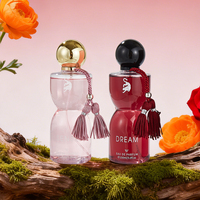 Prêt à expédier, directement de l'usine, LA1501 Sense 150ml Orange, Cassis, Iris, Jasmin, Musc, Flacon à pompon pour Femme, Eau de Parfum