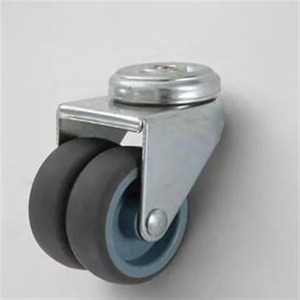 2 inç hareketli TPR Caster tekerlek ayakta raflar çamaşır makineleri ve buzdolapları hint - Product Image 3