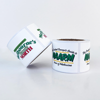 Étiquettes de produits personnalisées, autocollantes, en vinyle imperméable, rouleau d'autocollants, impression personnalisée du logo, découpe à la presse, impression offset