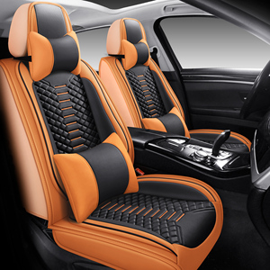 ฝาครอบเบาะหนัง FXAP Universal Fit สำหรับ Chrysler <span class=keywords><strong>300</strong></span> Dodge Charger ลายเย็บเพชรหรูหรา กันน้ำ - Product Image 1