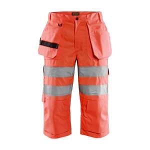 BLAKLADER - 153918115500D120 <b>Hi</b>-<b>Vis</b> Pirate <b>shorts</b> Red - EAN 7330509874943 <b>HI</b>-<b>VIS</b> WORKWEAR - Product Image 1