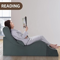 Coussin de positionnement ergonomique multifonctionnel en mousse pour chaise longue de yoga, fauteuil inclinable réglable pour lecture avec support lombaire