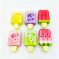 Jouet anti-stress réaliste en forme de bâtonnet de glace, en PU à rebond lent, coloré, 10,5 cm, à presser