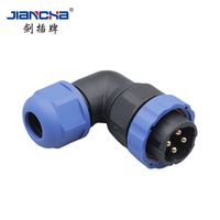 Connecteur série JIANCHA SD SD13-2 connecteur étanche IP68 2 3 4 5 6 7 broches mâle prise de câble montage sur panneau