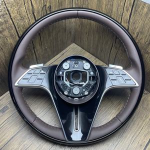 Volante de cuero para <span class=keywords><strong>Maybach</strong></span> para Benz S300 S320 S500 W222 W213 W223 W205 W204 S400 S450 S500 S350 Volante completo - Product Image 6