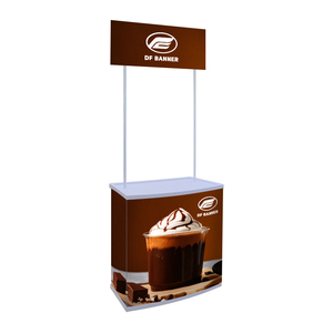 Mostrador de mesa de promoción de PP reutilizable duradero y económico soporte de exhibición de cabina de exposición interior/exterior - Product Image 3