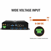 Computadora Industrial Integrada Sin Ventilador YCT, 6 Puertos COM RS232 RS422 RS485, 2 Puertos Gigabit LAN para Inspección por Visión Artificial y Automatización