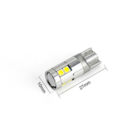 Ampoule LED RCJ T10 3030 Haute puissance 6W DC12-24V Aluminium aéronautique Canbus Intérieur et largeur Feux automobiles