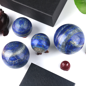 Vente en gros de sphères de cristal naturelles polies et lisses en lapis-lazuli bleu pour le Feng Shui - Product Image 5