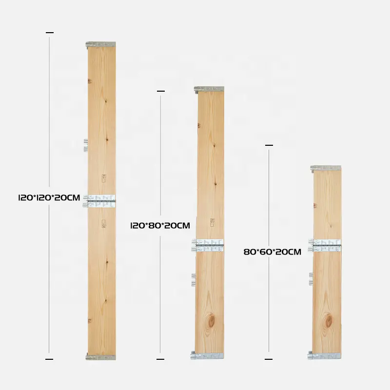 Kotak kayu lapis pinus lipat yang dapat dilepas untuk penyimpanan dan logistik peralatan abrasif palet kemasan