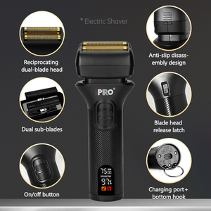Ensemble tondeuse à cheveux IPRO 3 en 1 avec cape, étui en métal, 2 vitesses, 7000 tr/min, outils professionnels de coiffeur, machine à couper les cheveux - Product Image 6