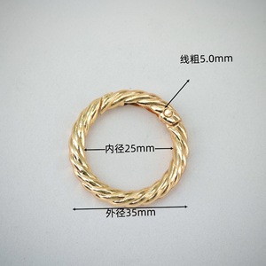 XOẮN mùa xuân O Ring Clip <span class=keywords><strong>Keychain</strong></span> Vòng Carabiner Clip Dây Móc Khóa Snap móc khóa cho ví túi chuỗi thay thế sửa chữa phần cứng - Product Image 3