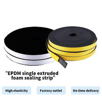 Cintas de Sellado de Goma EPDM Espumadas para Puertas de Armarios y Ventanas, Impermeables, Insonorizantes, Resistentes a la Intemperie, -40~+120