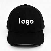Op maat gemaakte logo high-end twill vintage sandwich brim baseball caps unisex sport petten verstelbaar 100% polyester luipaard/fruit/stippen
