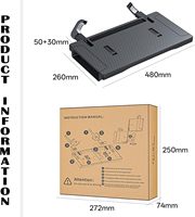 Plateau de volant de voiture portable 2-en-1, vente directe usine, bureau de travail pliable pour voiture et rangement pour l'espace entre les sièges, MOQ 1