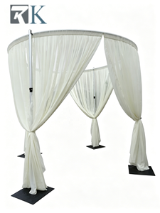 Kit de Tubos Redondos de Lujo y Tela para Telón de Fondo para Bodas, Fiestas, Eventos y Ceremonias - Product Image 1