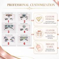 Autocollants en strass pour le visage, autocollants en cristal auto-adhésifs pour le front, maquillage corporel pour festivals et fêtes