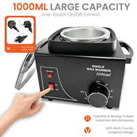 Chauffe-cire professionnel 1000 ml pour épilation, pot de fusion de cire pour salon et spa, prise personnalisée OEM